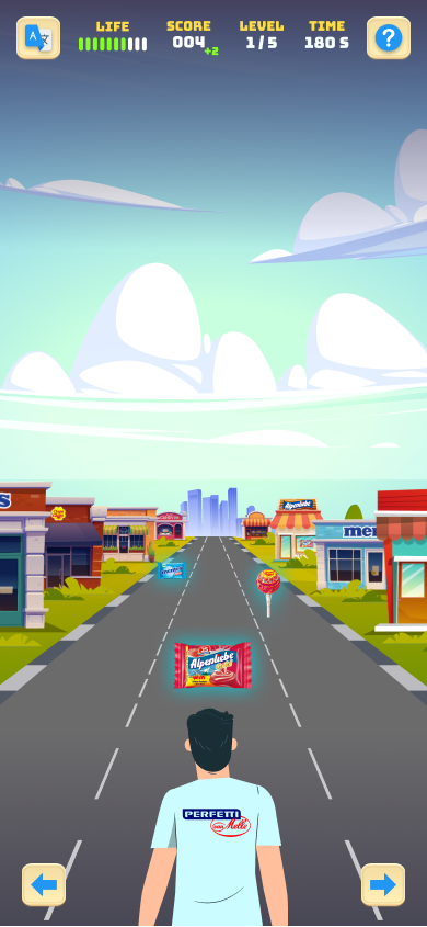Retail Mania runner game gameplay screen